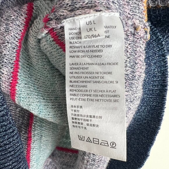 Anthropologie Knit Polo Top Nautical Boho Coastal Cowgirl Oversized Relaxed Fit - Picture 7 of 10